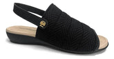 Sandalia Conforto Modare 7127265 - Feminino Preto tamanho 34 - Lojas Calçadão Calçado Original