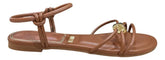 Sandalia Rasteira Vizzano 6528109 - Feminino Mocca tamanho 36 - Lojas Calçadão Calçado Original
