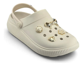 Sandalia Crocs Moleca 5832216 - Feminino 34 tamanho BRANCO OFF - Lojas Calçadão Calçado Original
