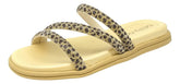Tamanco Brilho Beira Rio 8488108 - Feminino Ouro Rosado/preto tamanho 34 - Lojas Calçadão Calçado Original