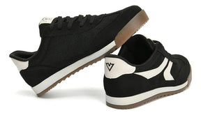 Tenis Casual Via Marte 23700301 - Feminino Preto/preto/branco tamanho 33 - Lojas Calçadão Calçado Original