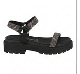Sandalia Media Vizzano 6499103 - Feminino Preto/hematite/onix tamanho 35 - Lojas Calçadão Calçado Original