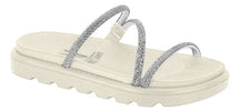 Tamanco Brilho Vizzano 6459118 - Feminino Branco Off/cristal/crista tamanho 34 - Lojas Calçadão Calçado Original