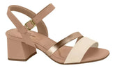 Sandalia Media Modare 7172101 - Feminino Creme/nude/ouro Rosado tamanho 34 - Lojas Calçadão Calçado Original