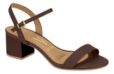 Sandalia Baixa Vizzano 6291900 - Feminino Chocolate tamanho 34 - Lojas Calçadão Calçado Original