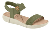 Sandalia Conforto Modare 7199102 - Feminino Verde Salvia/camel tamanho 34 - Lojas Calçadão Calçado Original