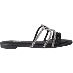 rasteirinha-feminina-preta-pedras-conforto-verao-leve