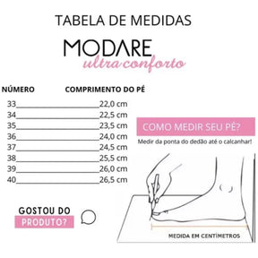 Sandália Modare Feminina 7141120 Ultraconforto Creme Macia